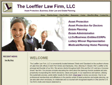 Tablet Screenshot of loefflerlawfirm.com